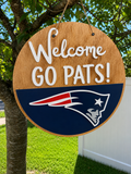 Patriots - Go Pats! -Football Door Hanger