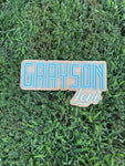 Custom Wood Name Sign