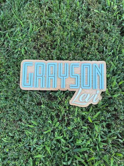 Custom Wood Name Sign