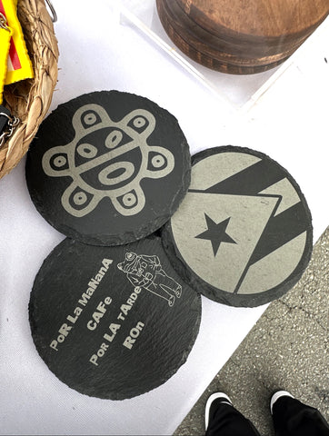 Custom Slate Engraved Coasters