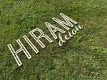 Custom Wood Name Sign