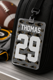 Personalized Sports Bag Tag – Custom Name & Number