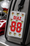 Personalized Sports Bag Tag – Custom Name & Number