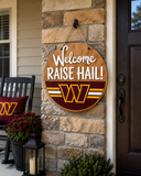 Washington Commanders - Raise Hail Washington Football Door Hanger