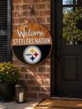 Steelers Nation Football Door Hanger