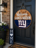Giants Nation Football Door Hanger