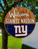 Giants Nation Football Door Hanger