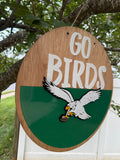 Go Birds Door Hanger –  Acrylic & Wood Door Hanger