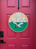Go Birds Door Hanger –  Acrylic & Wood Door Hanger