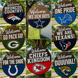 NFL Football Team Door Hanger – Choose Your Team