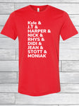 Phillies Line Up Tee